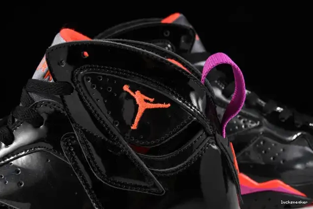 Reps LUCY Black Retro Jordan 313358-006 7 Air Patent 0429